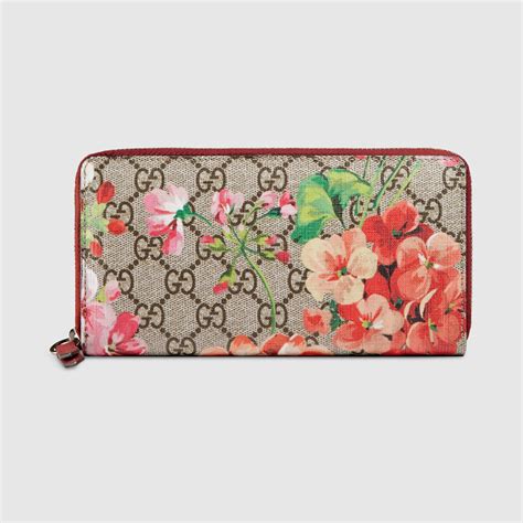 gucci bloom card wallet|Gucci signature zip around wallet.